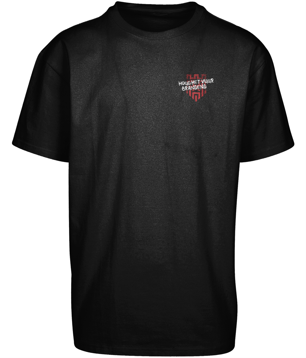 Oversized Casual Fit tshirt - 100% Cotton - Houd het vuur brandend - IBT028